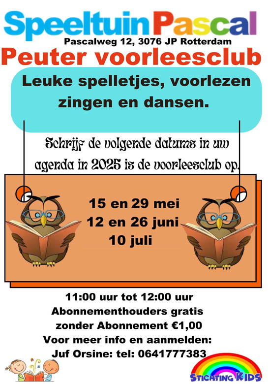 Peuter voorleesclub 2025