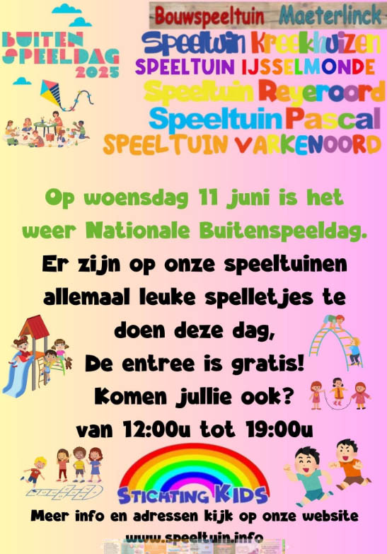 nationale buitenspeeldag 2025