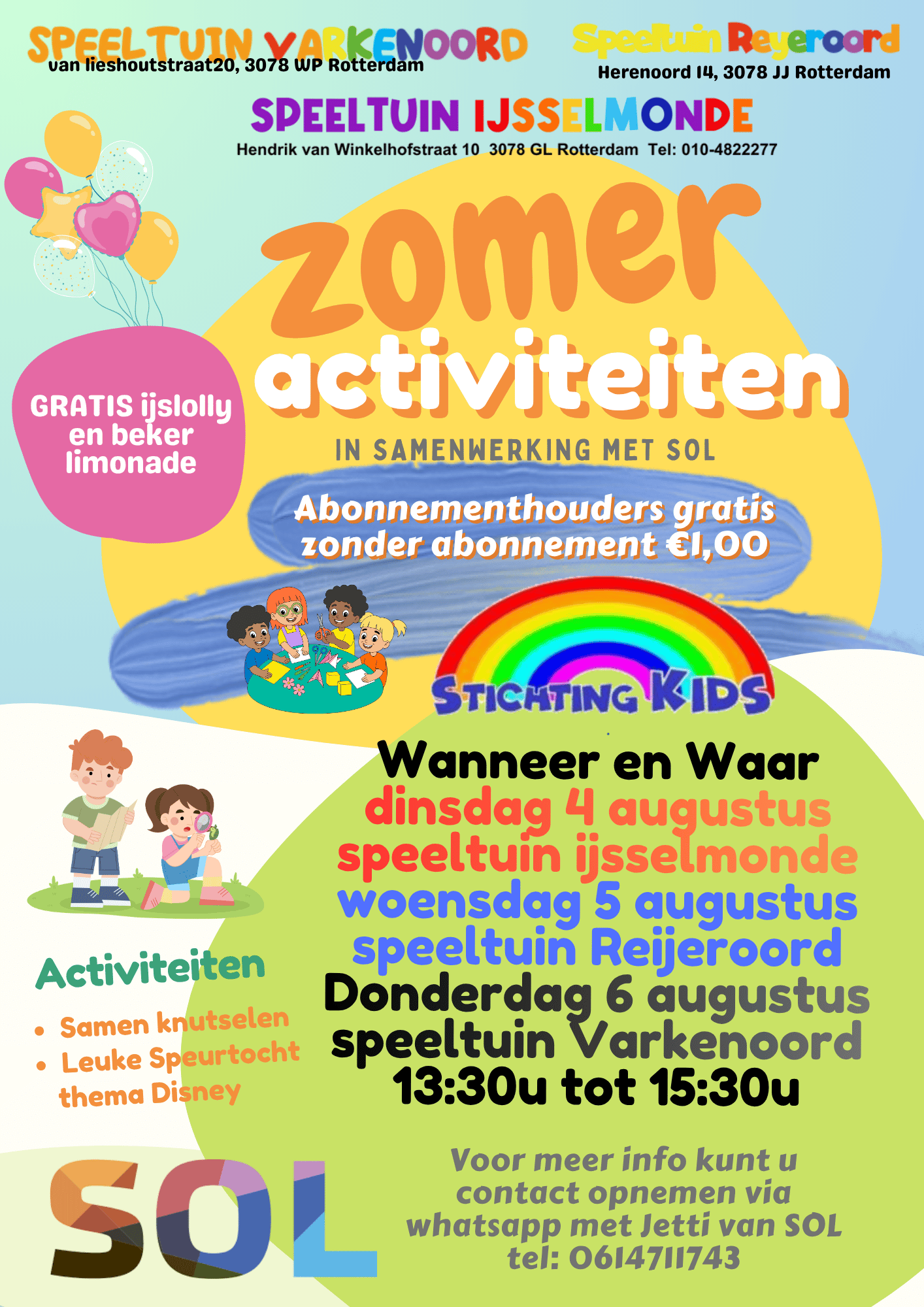 Zomer activiteiten 2026